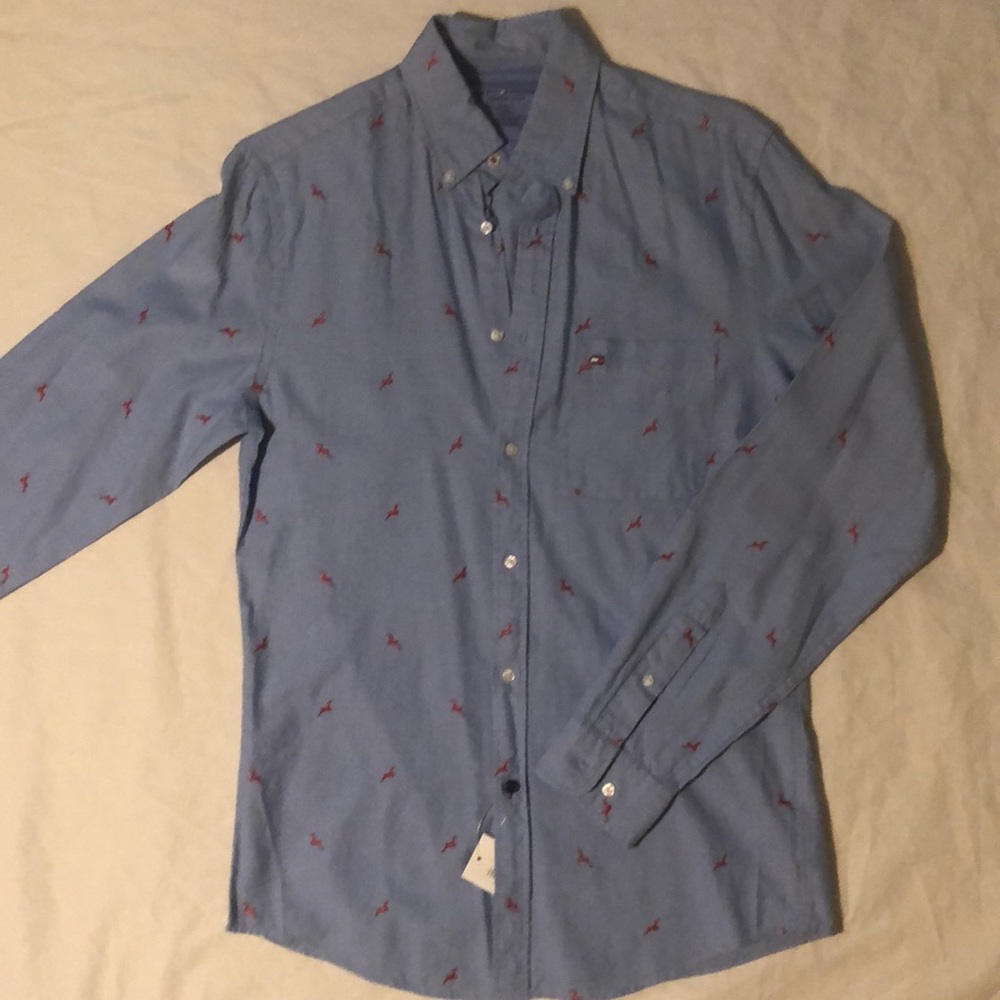 Tommy Hilfiger Slim Fit Deer Long Sleeve Shirt